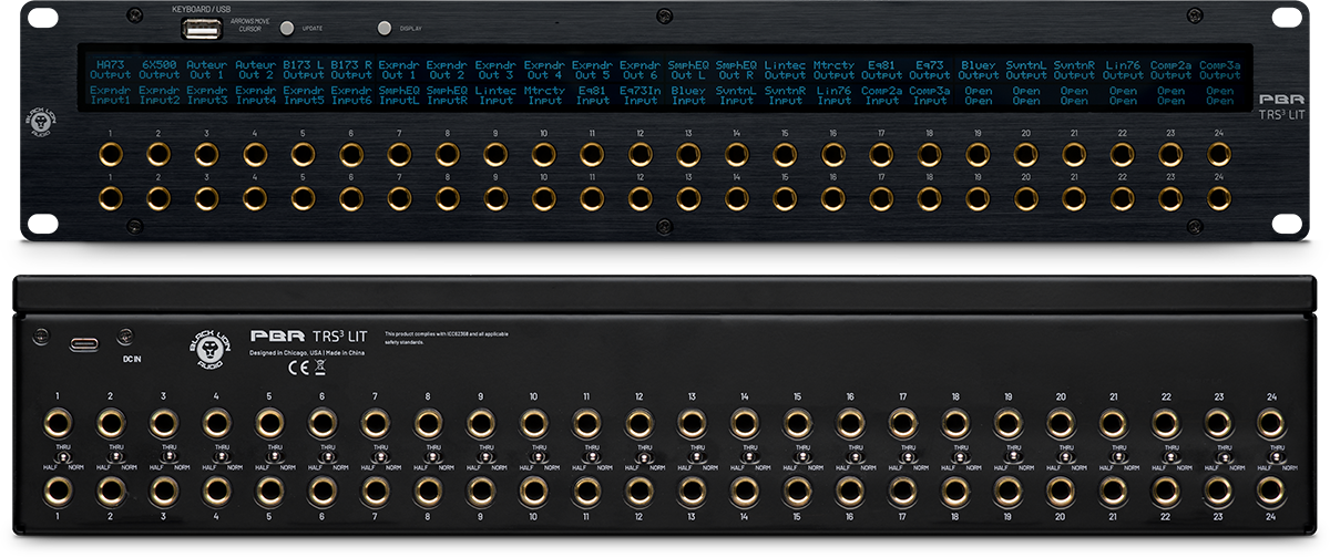 Geräteansicht PBR TRS3 LIT Vorder- und Rückseite
