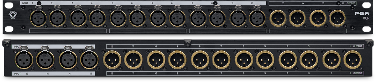 Geräteansicht PBR XLR Vorder- und Rückseite