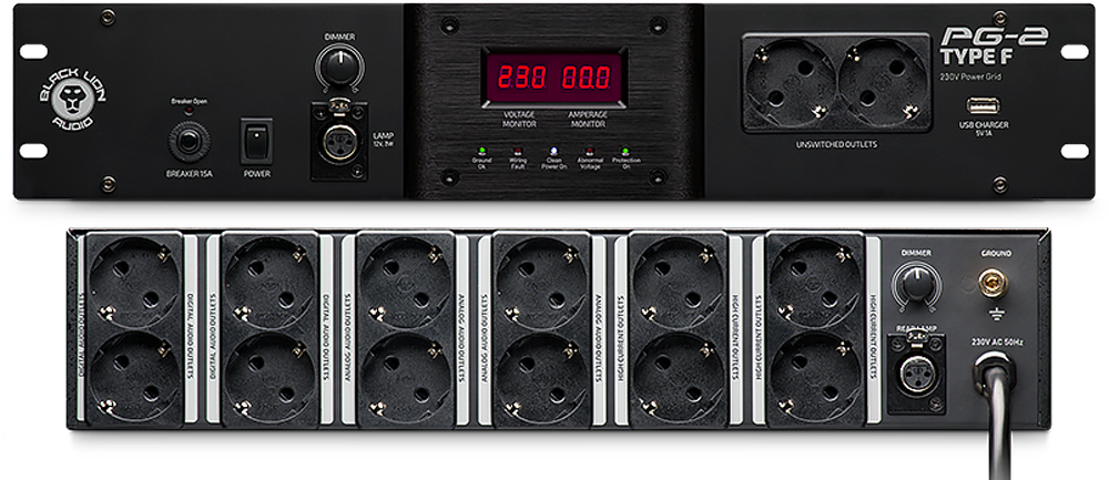 Geräteansicht PG-2 Type F Vorder- und Rückseite