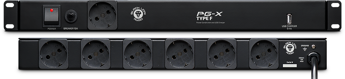 Geräteansicht PG-X Type F Vorder- und Rückseite