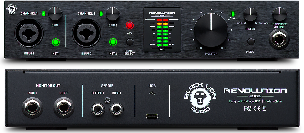 Geräteansicht Revolution 2x2 Vorder- und Rückseite