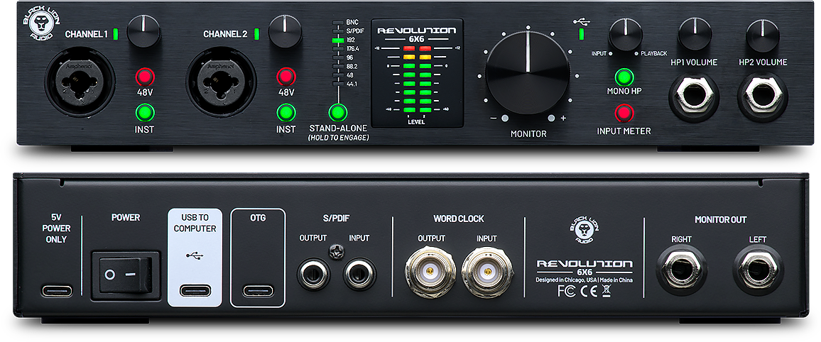 Geräteansicht Revolution 6x6 Vorder- und Rückseite