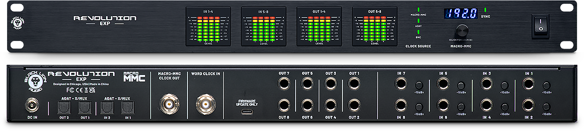 Geräteansicht Revolution EXP Vorder- und Rückseite